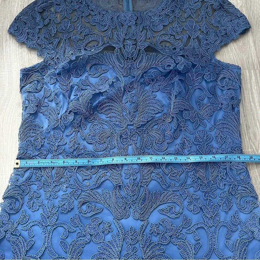 Tadashi Shoji Embroidered Sheath Dress Sz 14 - Picture 5 of 8